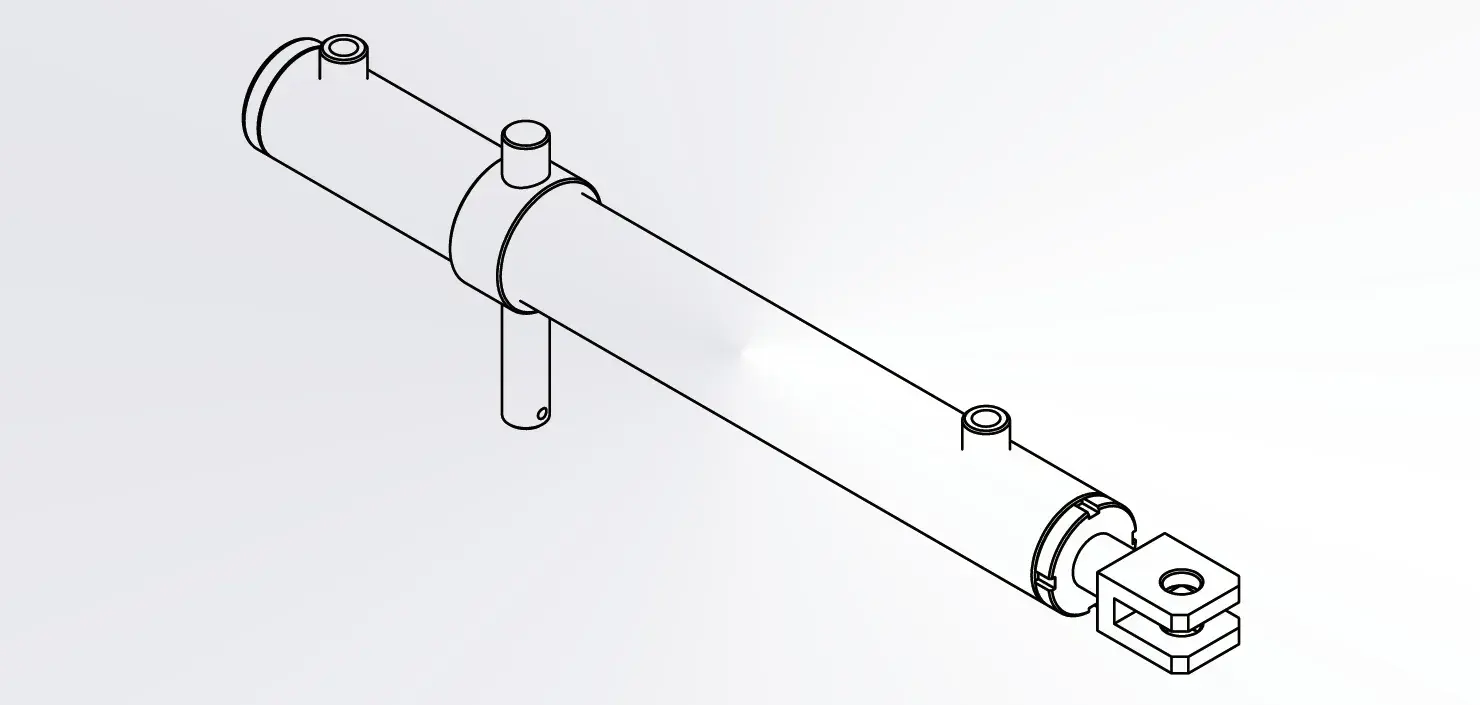 Towing And Lifting Cylinder For Agricultural Machinery