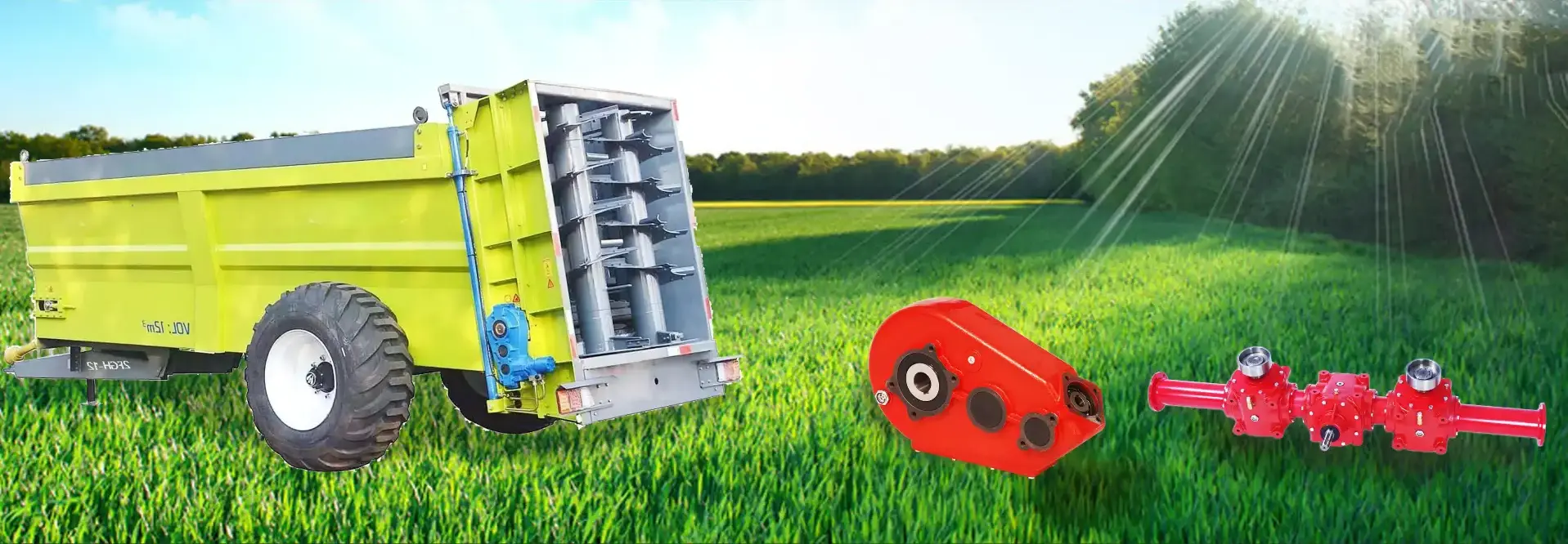 Fertilizer Seeder Gearbox Ep35 For Fertilizer Broadcaster